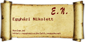 Egyházi Nikolett névjegykártya